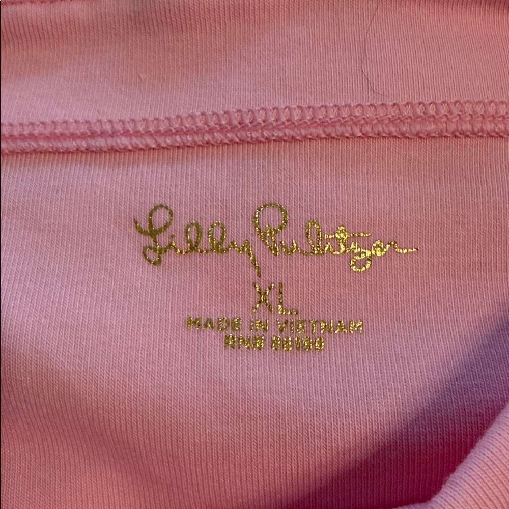 Lilly Pulitzer Light Pink Blouse size XL excellent condition length 24” bust 36 - Picture 8 of 8